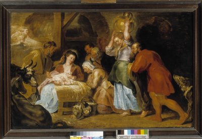 Çobanların hayranlığı by Peter Paul Rubens