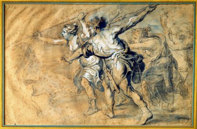 Atalante ve Meleagre. Pierre Paul (Pierre-Paul) Rubens (veya Peter Paul veya Petrus Paulus) (1577-1640) Ec. alev by Peter Paul Rubens