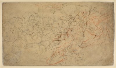 Atlıların Savaşı (verso) by Peter Paul Rubens