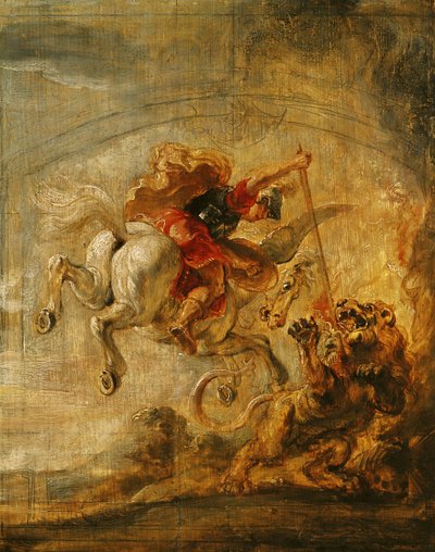Bellerophon Binici Pegasus, Chimaera ile Savaşıyor, 1635 by Peter Paul Rubens