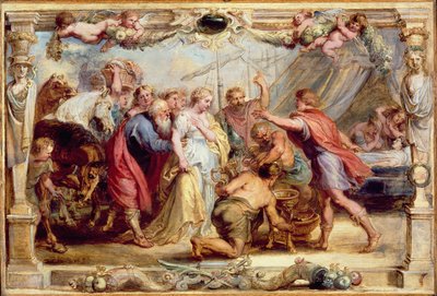 Briseis Aşil'e geri verildi, 16301631 by Peter Paul Rubens