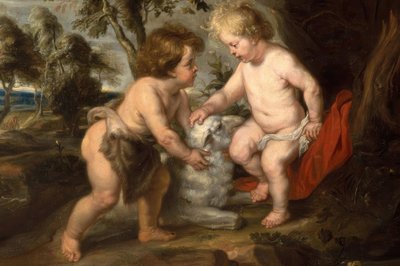 Çocuk John ile küçük İsa by Peter Paul Rubens
