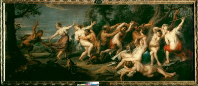 Peter Paul (Pierre-Paul) Rubens (veya Peter Paul veya Petrus Paulus) (1577-1640) tarafından yapılan Fauna Tablosuna Şaşıran Diana ve Periler by Peter Paul Rubens