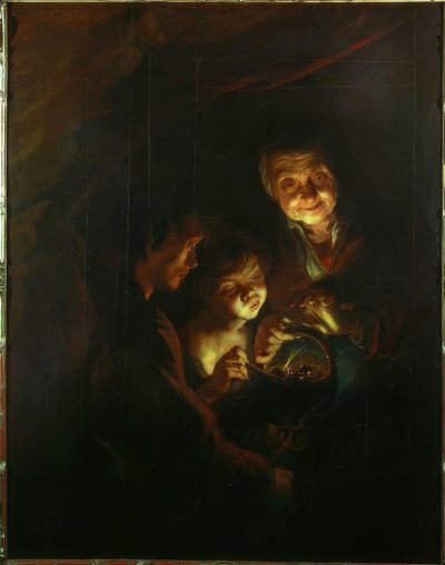 Mangallı yaşlı kadın by Peter Paul Rubens