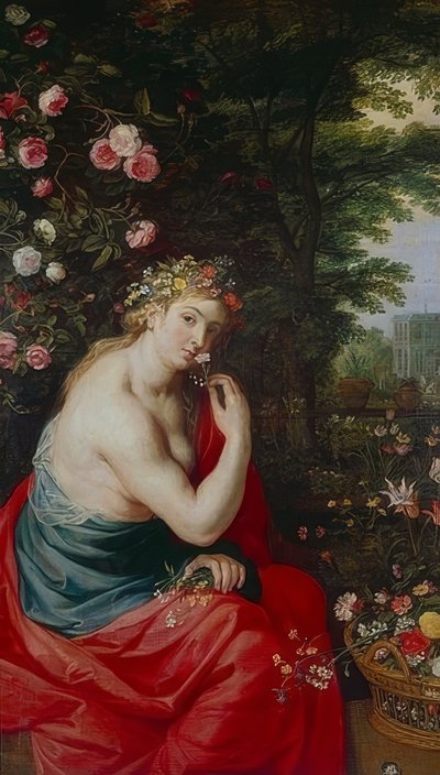 Tanrıça Flora. 1625 civarında by Peter Paul Rubens