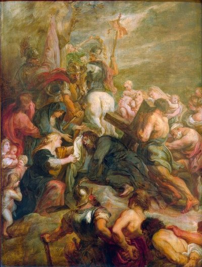 Haç taşımak by Peter Paul Rubens