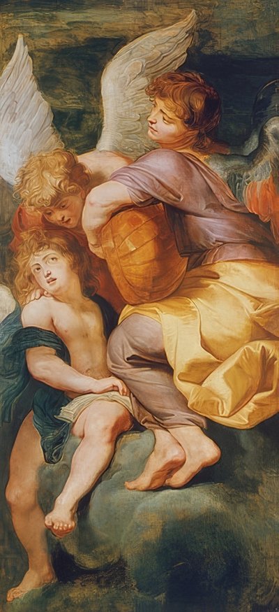 Müzik yapan üç melek. 1615/20 by Peter Paul Rubens