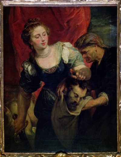 Holofernes Başkanı ile Judith by Peter Paul Rubens
