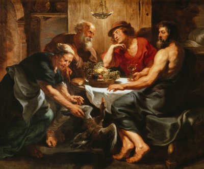 Philemon ve Baucis ile Jüpiter ve Merkür by Peter Paul Rubens