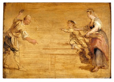 Bir Masa Etrafında Mutfak Hizmetçisi, Kasap ve Oğlan (tuval üzerine yağlı boya) by Peter Paul Rubens