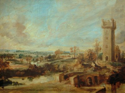 Kule ile Manzara by Peter Paul Rubens