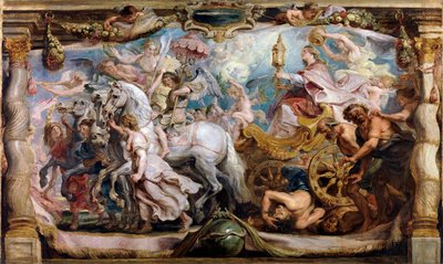""Kilisenin Öfke, Uyuşmazlık ve Nefret Üzerindeki Zaferi"" - Peter Paul (Pierre-Paul) Rubens (veya Peter Paul veya Petrus Paulus) (1577-1640) tarafından yapılan resim (1577-1640) 17. Yüzyıl. Madrid, Prado Müzesi - Kilisenin Zaferi, Rubens, Pieter Paul (157 by Peter Paul Rubens
