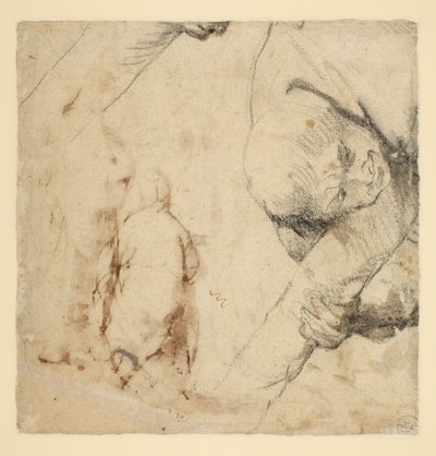 Haç bir şaft tutan adam by Peter Paul Rubens