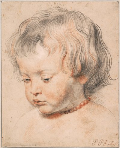 Nicolaas Rubens Mercan Kolye Takıyor, yaklaşık 1619 by Peter Paul Rubens