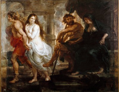 Orphee ve Eurydice Tablosu Peter Paul (Pierre-Paul) Rubens (veya Peter Paul veya Petrus Paulus) (1577-1640) 1636 Dim. 194x245 cm Madrid, Musee du Prado by Peter Paul Rubens
