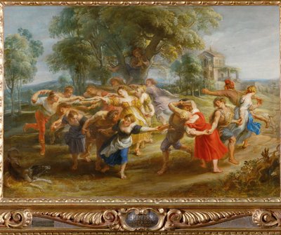 Köylülerin Dansı, 1630 civarı (ahşap üzerine resim) by Peter Paul Rubens