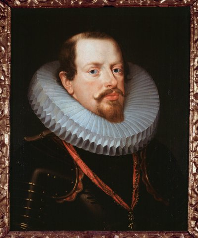 Bir fırfırlı Flaman bir beyefendinin portresi (tuval üzerine yağlı boya) by Peter Paul Rubens