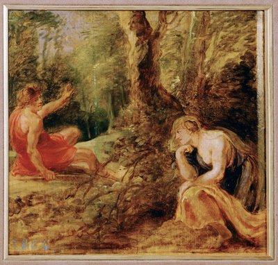 Procris ve Cephalos (ahşap üzerine resim) by Peter Paul Rubens