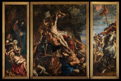 Haçın Yükselişi, c.1610-11 (panel üzerine yağ) by Peter Paul Rubens