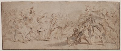 Romalılar ve Sabinlerin Uzlaşması (recto) by Peter Paul Rubens
