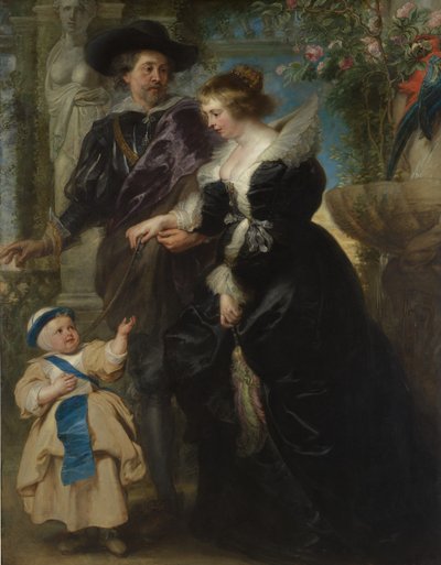 Rubens, Karısı Helena Fourment 1614-1673 ve Oğulları Frans 1633-1678, yaklaşık. 1635. by Peter Paul Rubens