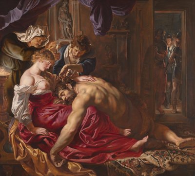 Samson ve Delilah, c.1609 (panelde yağlı boya) by Peter Paul Rubens