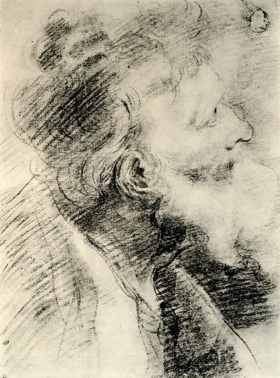 Yaşlı Bir Adamın Başı için Çalışma, 1913. by Peter Paul Rubens