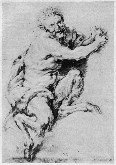 Bir Satyr Çalışması, 1913. by Peter Paul Rubens