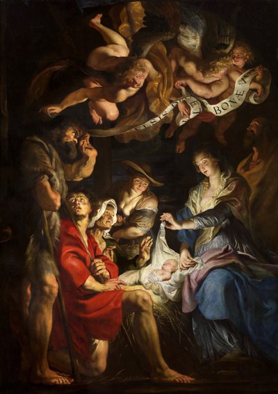 Çobanların Tapınması, yaklaşık 1608. by Peter Paul Rubens