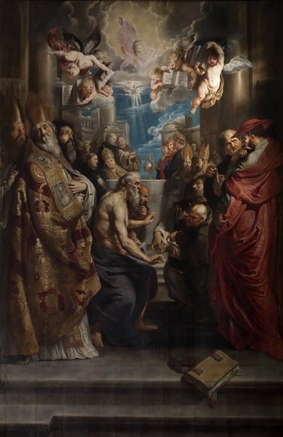 Kutsal Ayin Tartışması, yaklaşık 1609. by Peter Paul Rubens