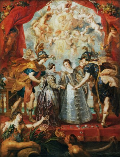 İspanya Sınırında Prenseslerin Mübadelesi. Marie de Medici Döngüsü by Peter Paul Rubens