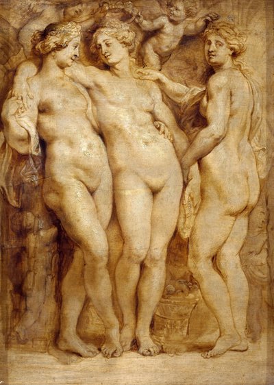 Üç Güzeller, yaklaşık 1620-1623. by Peter Paul Rubens