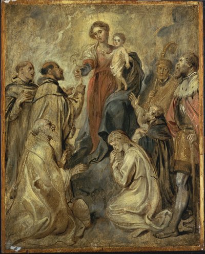 Tesbih Bakiresi ve Çocuğu by Peter Paul Rubens
