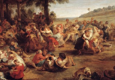 Ülke partisini temsil eden köyde panayır veya düğün Detayı. Pierre Paul (Pierre-Paul) Rubens (veya Peter Paul veya Petrus Paulus) (1577-1640), Flaman Okulu by Peter Paul Rubens