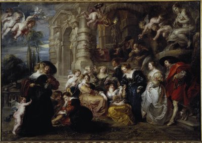 Aşkın bahçesi - tuval üzerine yağlı boya by Peter Paul Rubens