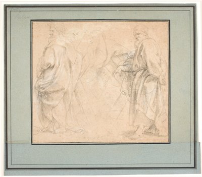 Andrew için iki çalışma ve eski bir rahip için bir çalışma (Melchizedek?) by Peter Paul Rubens