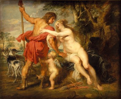 Venüs ve Adonis, c.1635 by Peter Paul Rubens