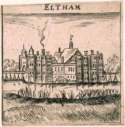 Eltham Sarayı, Londra, c1653 by Peter Stent