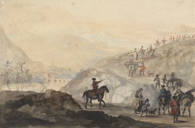 Süvari Birlikleri ve Kamp Takipçileri Hareket Halinde by Peter Tillemans