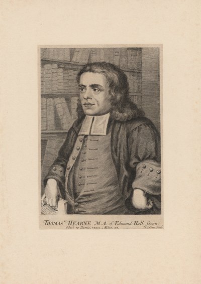 Thomas Hearne, George Vertue (1683-1756), c.1735 tarafından oyulmuş by Peter Tillemans
