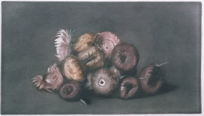 Natürmort Kuru Çiçekler (renkli mezzotint) by Peter Vilhelm Ilsted