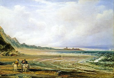 Camber Sands (kağıt üzerine sulu boya) by Peter de Wint