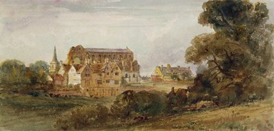 Malmesbury Manastırı, Wiltshire by Peter de Wint