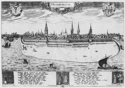 View of Hamburg   by Peter van der Doort