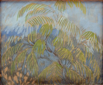 Mimoza par Utkin, Pyotr Savvich (1877-1934). Tuval üzerine yağlıboya by Petr Savvic Utkin
