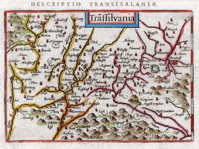 Transilvanya 1616 Haritası by Petrus Bertius