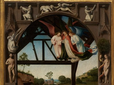 İsa-Çocuğuna Tapınma Detayı by Petrus Christus