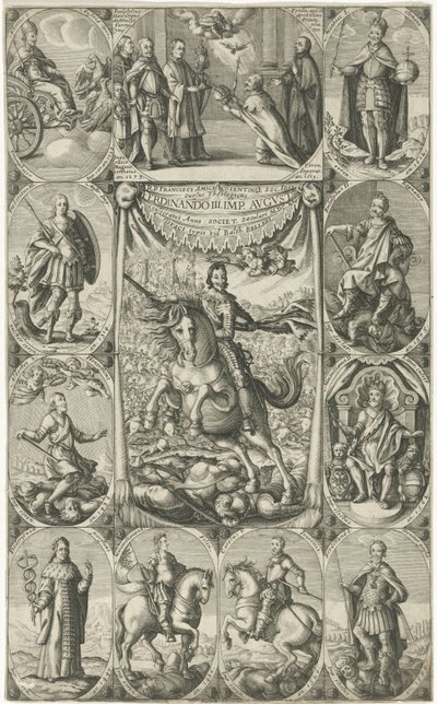 İmparator Ferdinand III'ün alegorik temsili by Petrus Rucholle