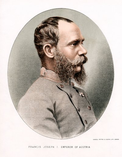 Franz Joseph, Avusturya İmparatoru, c1880 by Petter and Galpin Cassell