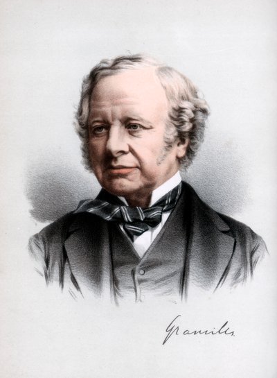 Granville Leveson-Gower, 2. Earl Granville, İngiliz Liberal devlet adamı, c1890. by Petter and Galpin Cassell